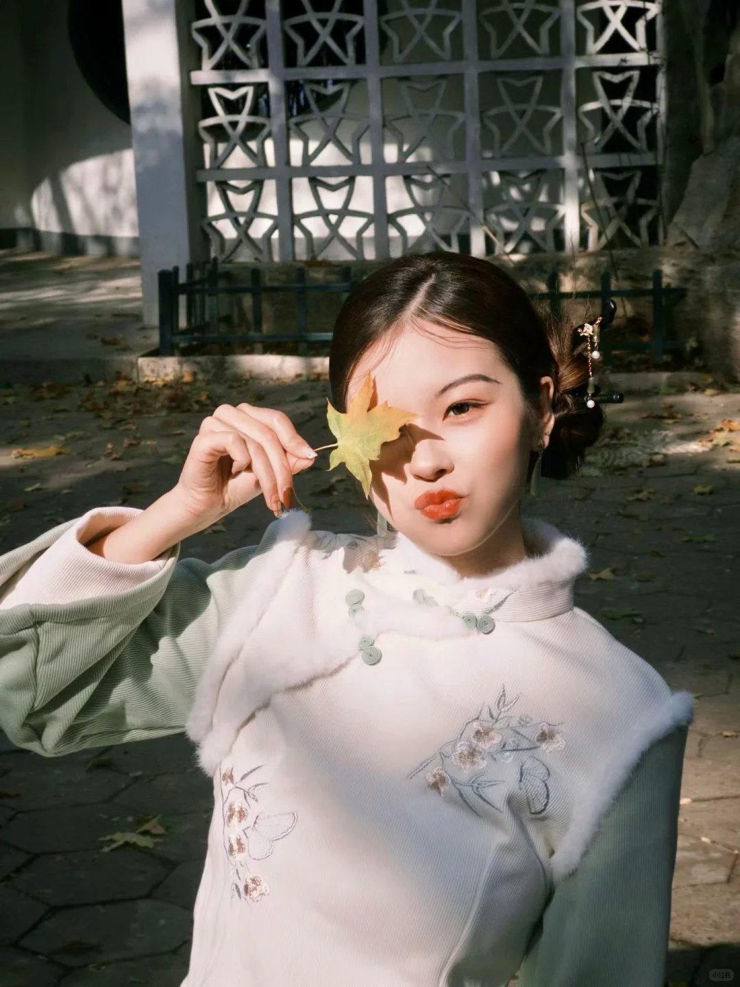 爱惨了我的旗袍外景🤍💚