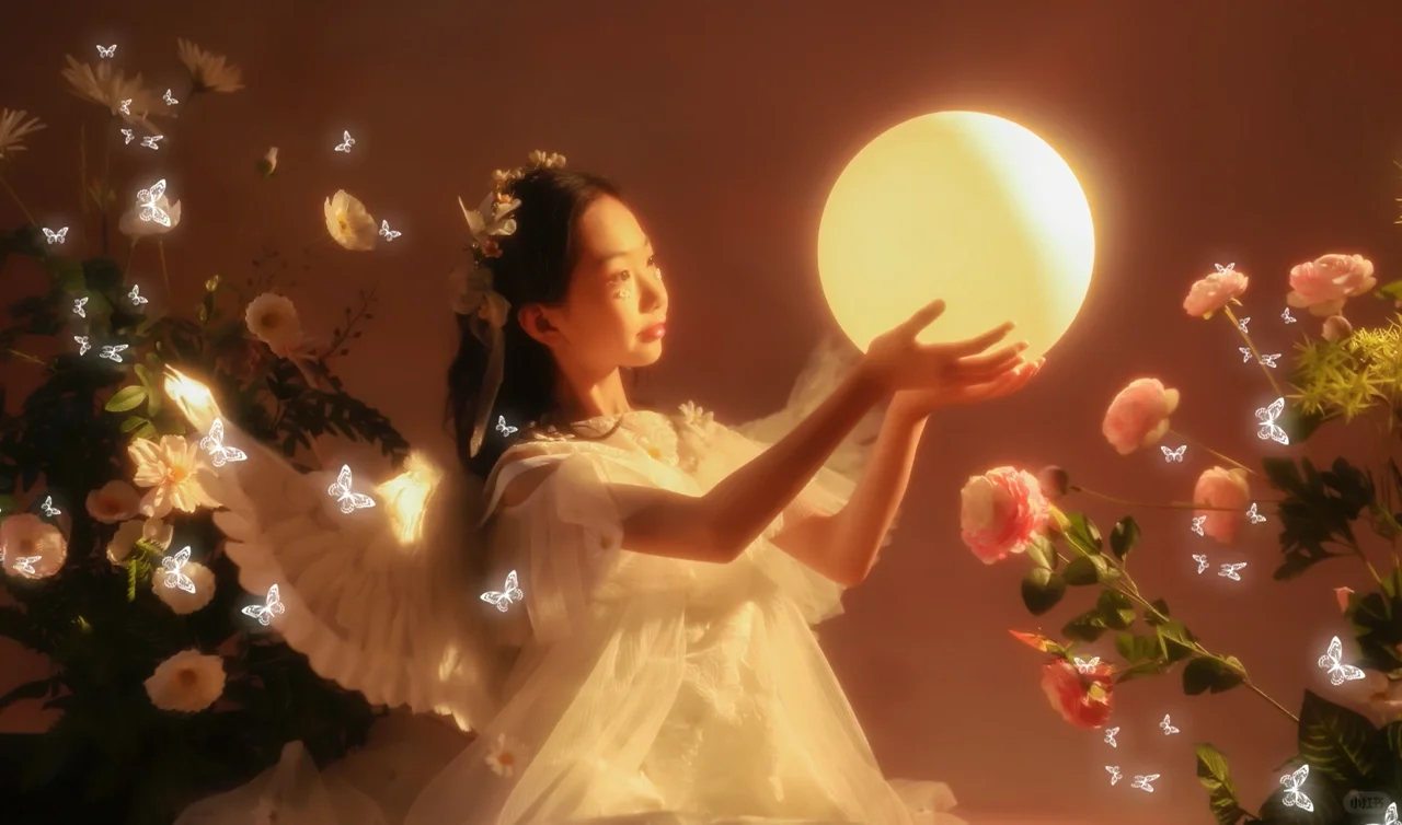 坠落人间的精灵梦幻天使少女写真 这“精灵”