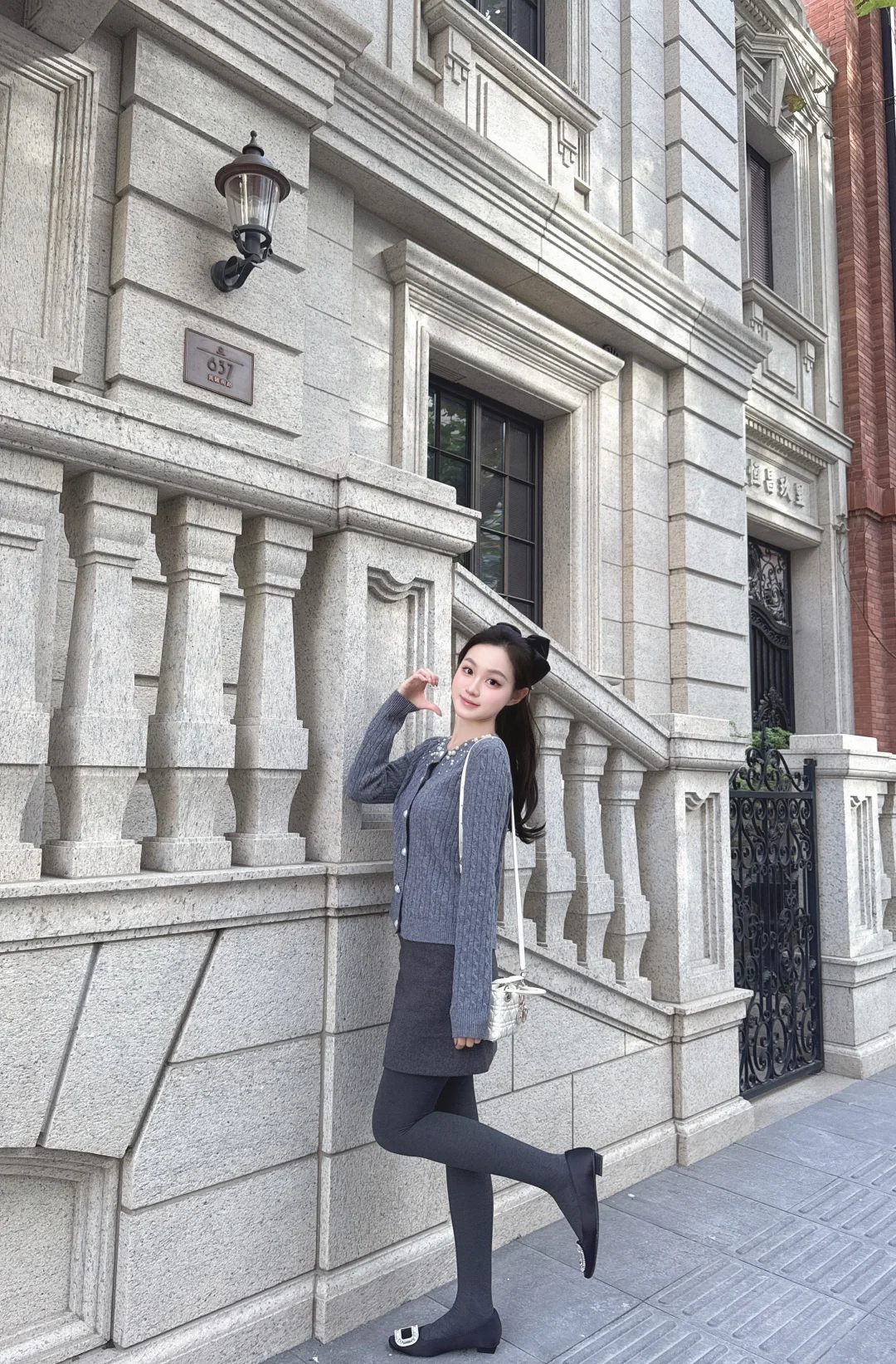 灰色连裤袜🩶秋冬不露腿穿搭的神！！