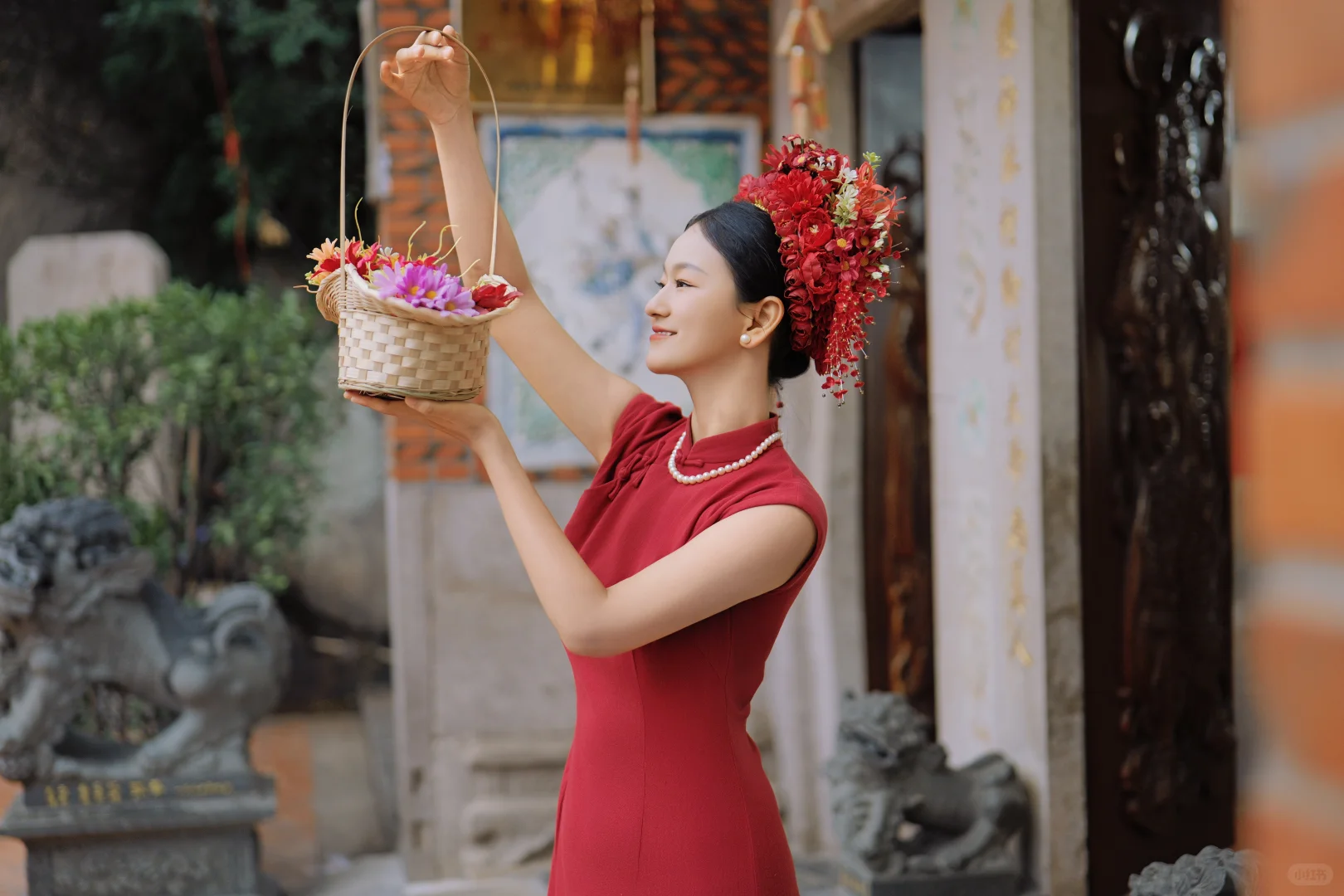 鼓浪屿簪花写真～不得不说红色真的好出片✨