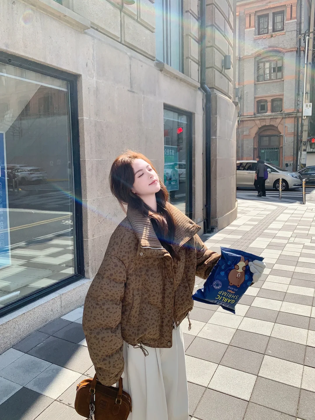 斑点羽绒服复古又俏皮✌🏻