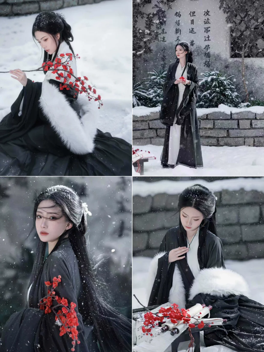 都来拍❗超适合冬天拍的汉服写真来啦～