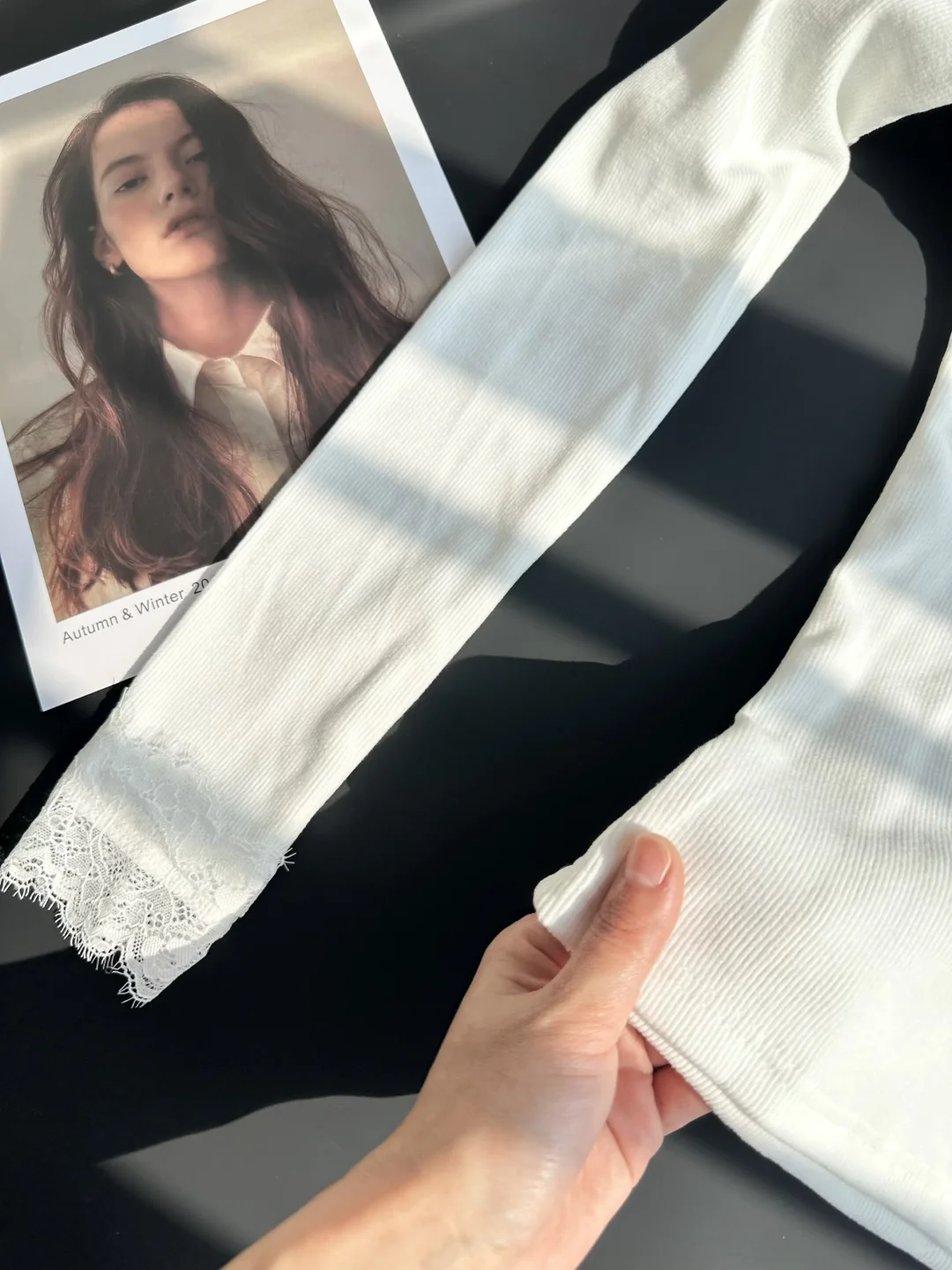 上身那一刻美哭😭了！白色蕾丝好欲好温柔！