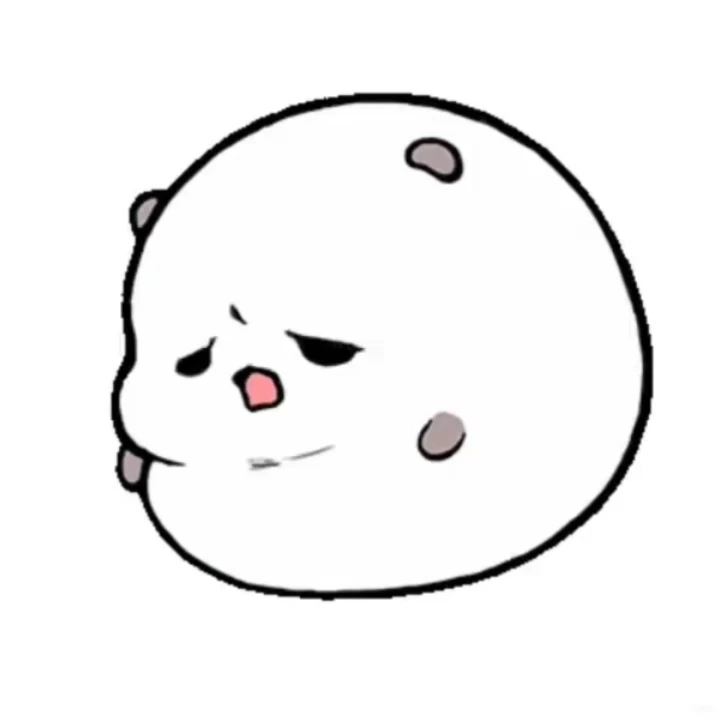 动图表情包｜这个软软糯糯小泡芙真的很爱！