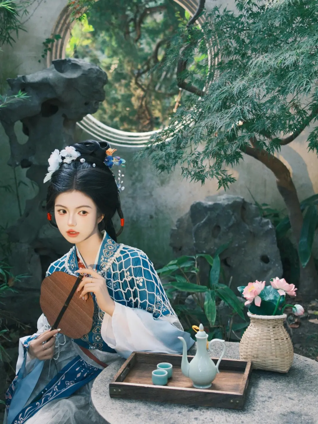 西安苏州汉服|宋制仕女图✨轻复原也太美啦