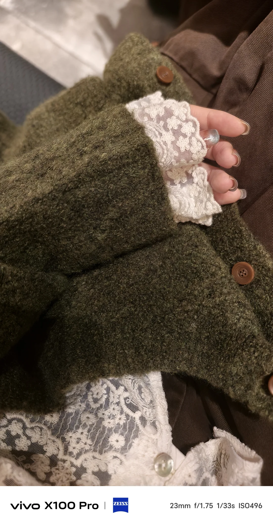 穿一上午vocal了三天！蕾丝叠穿毛衣太绝！