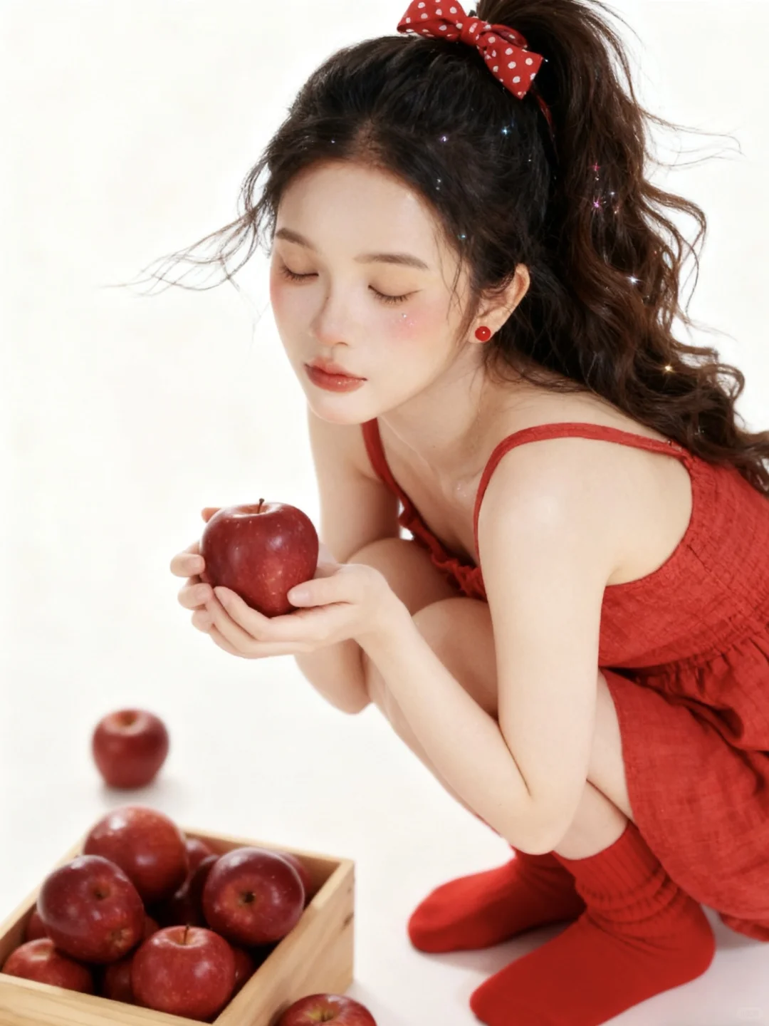 🍎苹果少女写真AI指令已送达