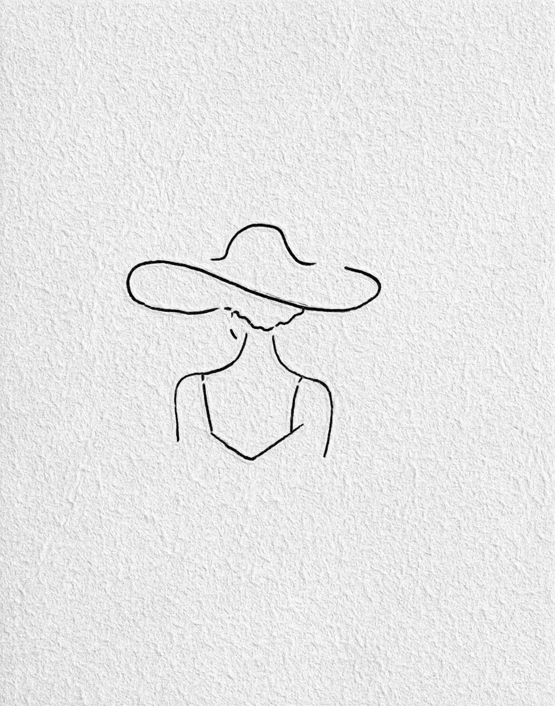 女生，线条感的简笔画！