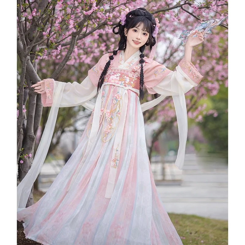 原创汉服女春夏新款齐胸汉元素古风仙气日常