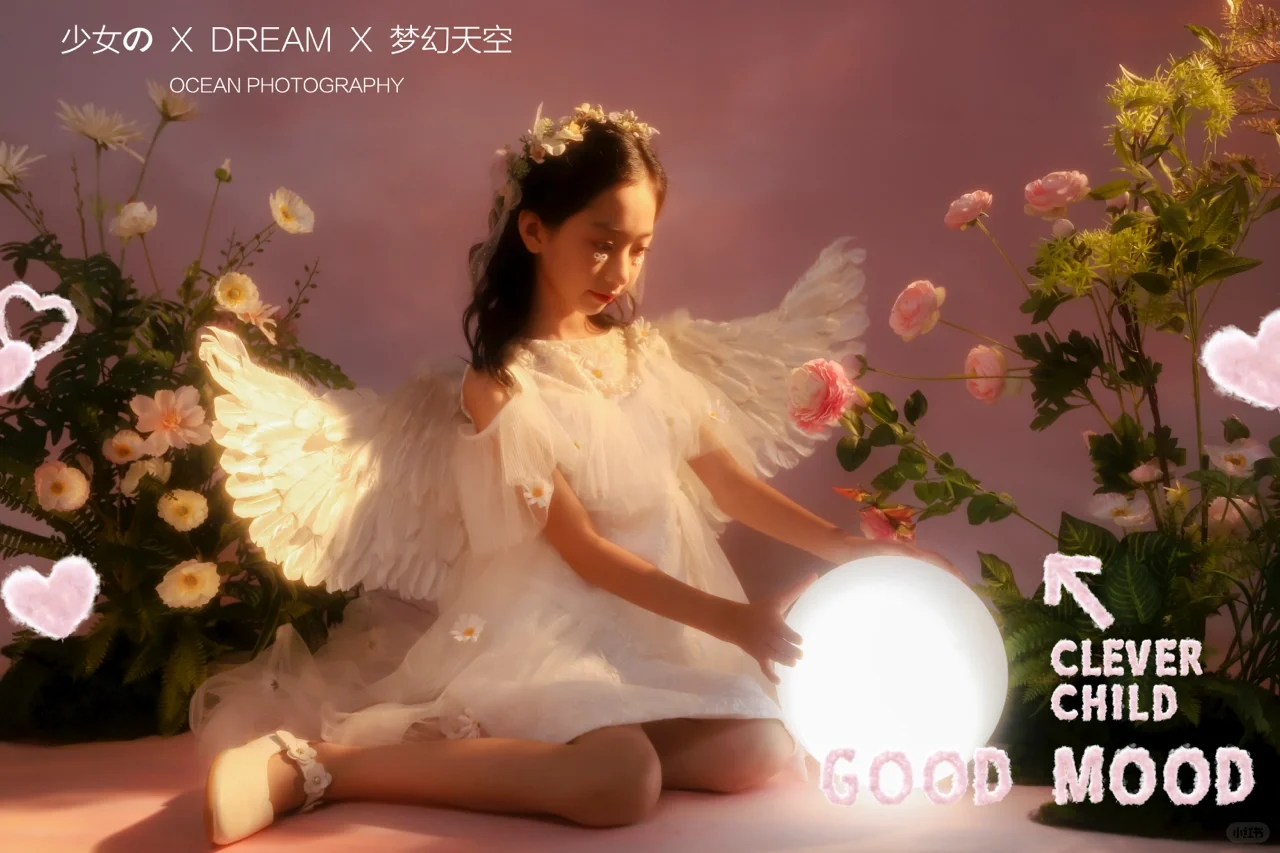 坠落人间的精灵梦幻天使少女写真 这“精灵”