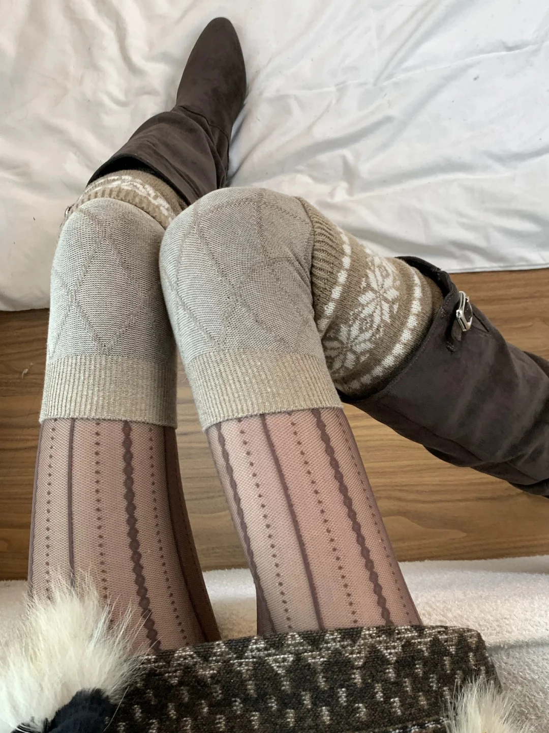 6️⃣套叠穿分享｜漂亮袜子一次穿个够！！