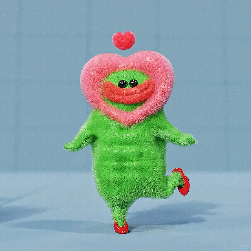 苦瓜女士头像｜献给你！我的真心❤️！