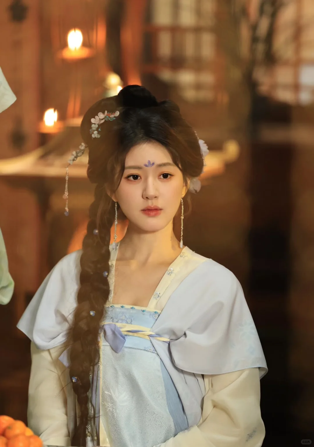 女明星古装侧麻花辫造型集合