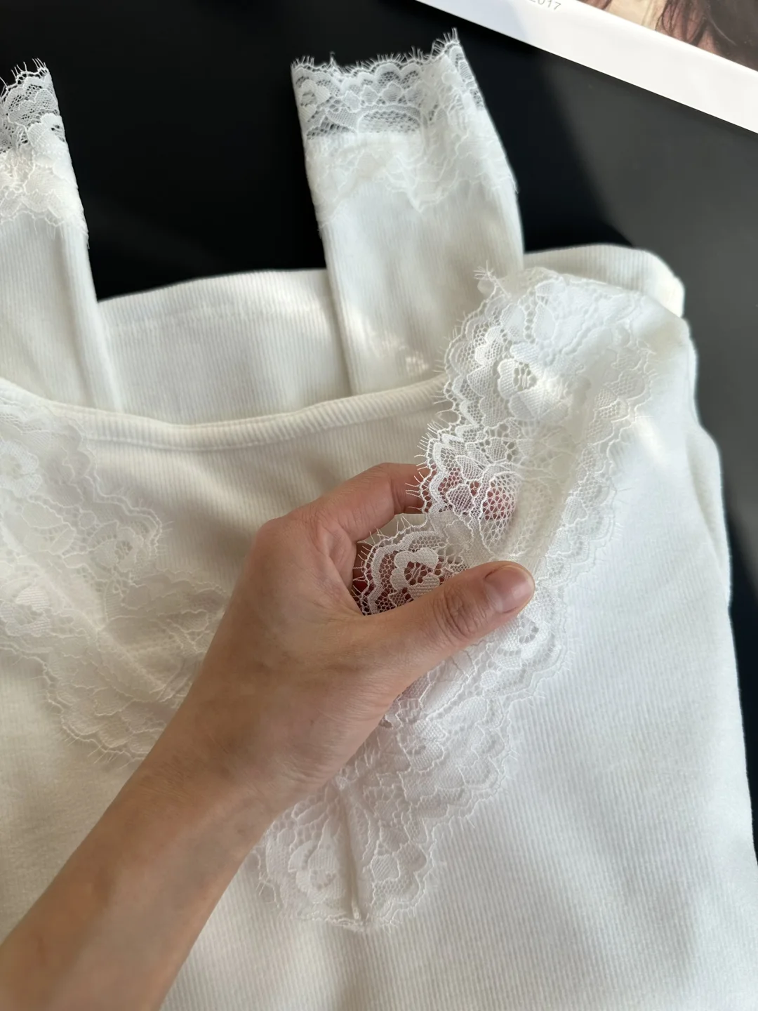 上身那一刻美哭😭了！白色蕾丝好欲好温柔！