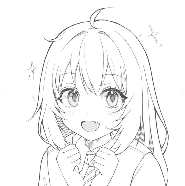 1000+动漫少女线稿绘画参考合集