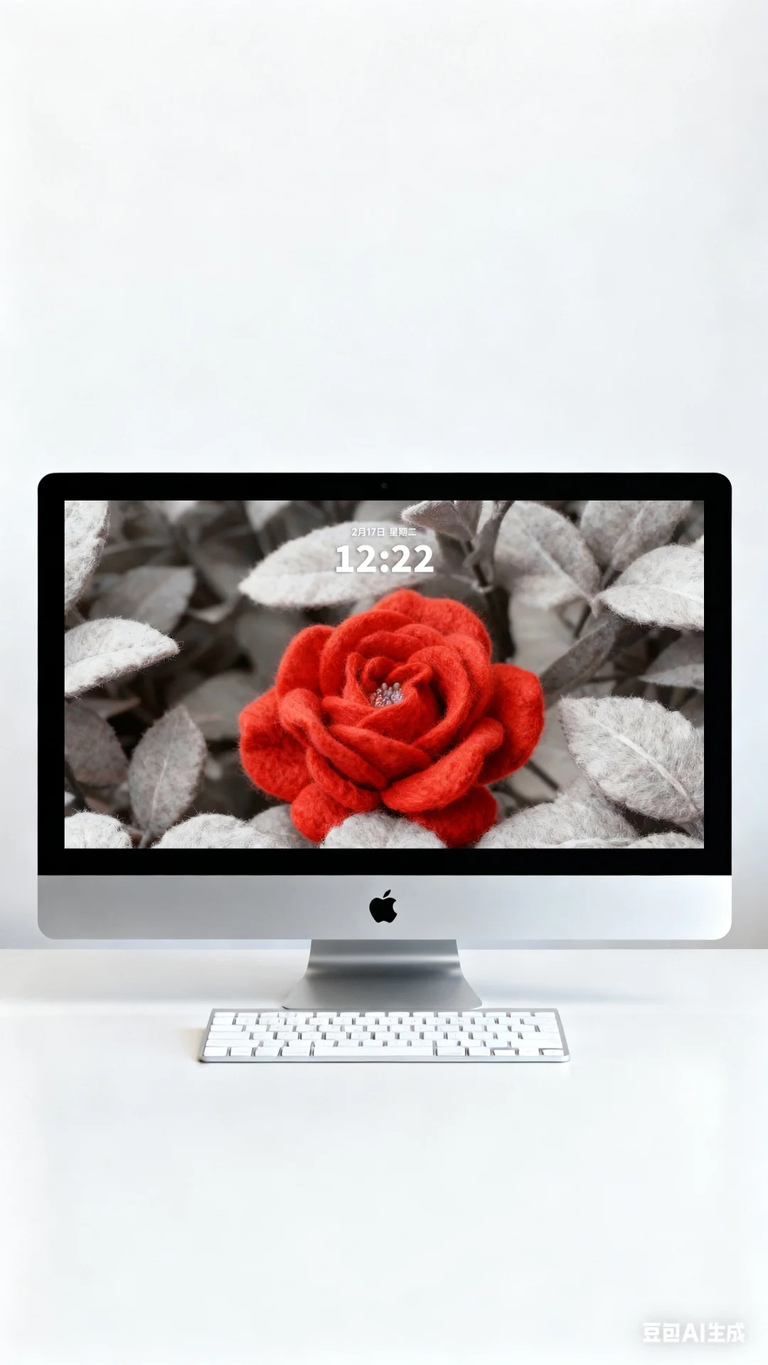 壁纸上新｜绯色绒语｜被问爆的羊毛毡玫瑰壁纸