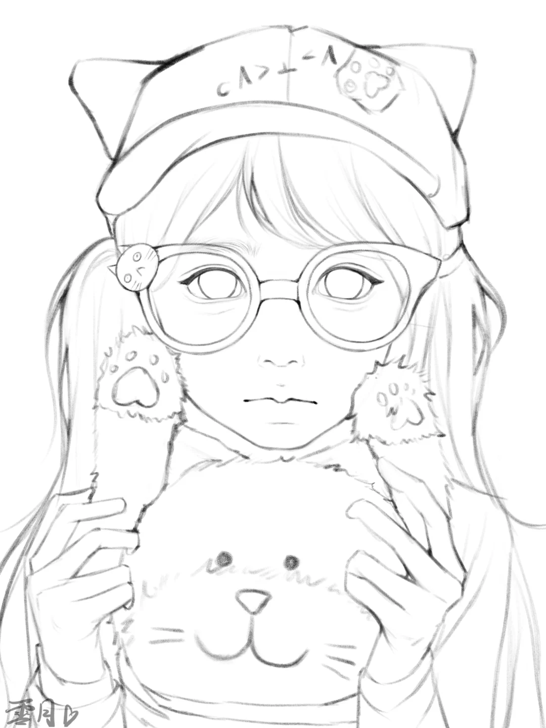 更一下最近的线稿～