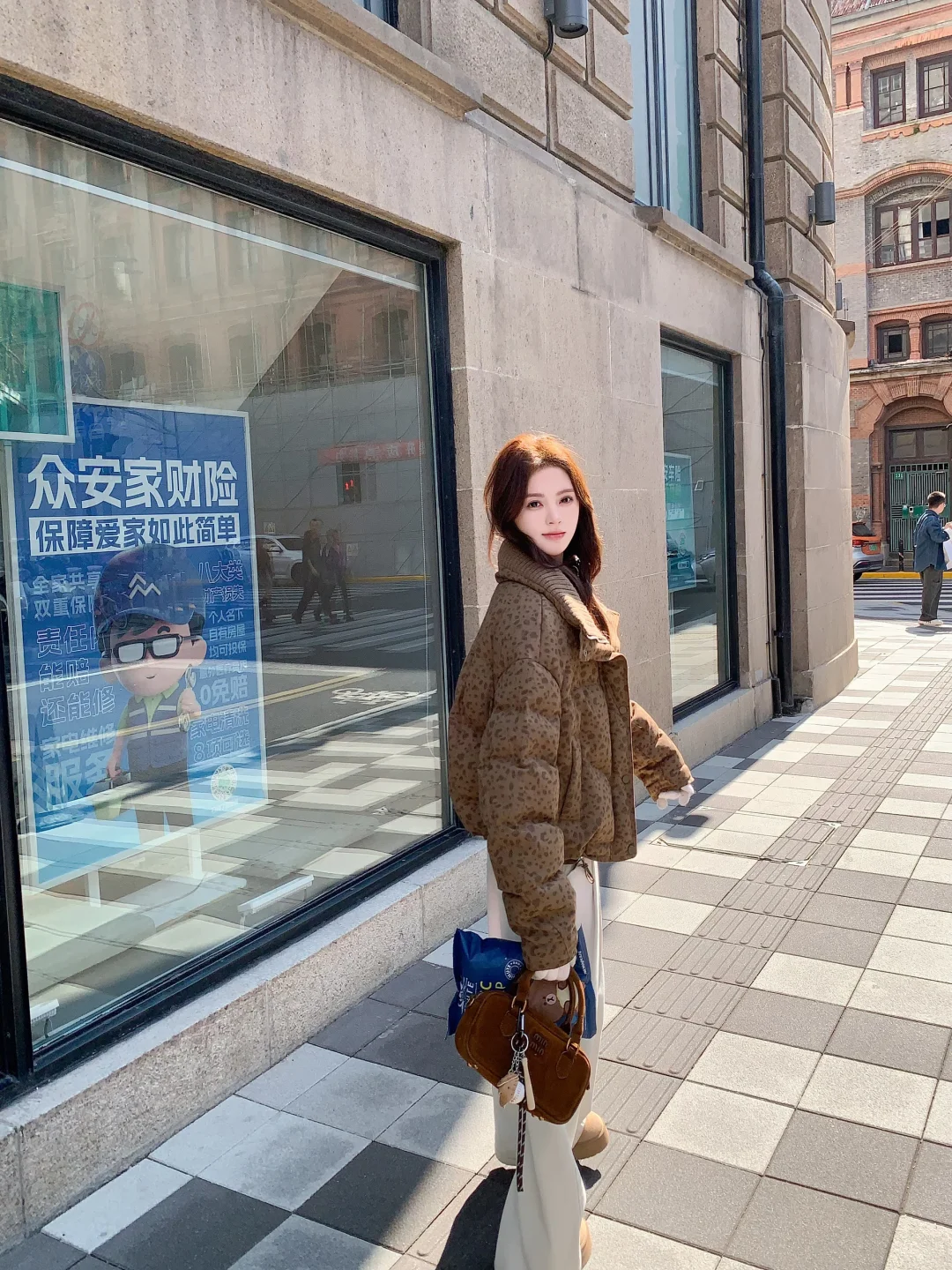 斑点羽绒服复古又俏皮✌🏻