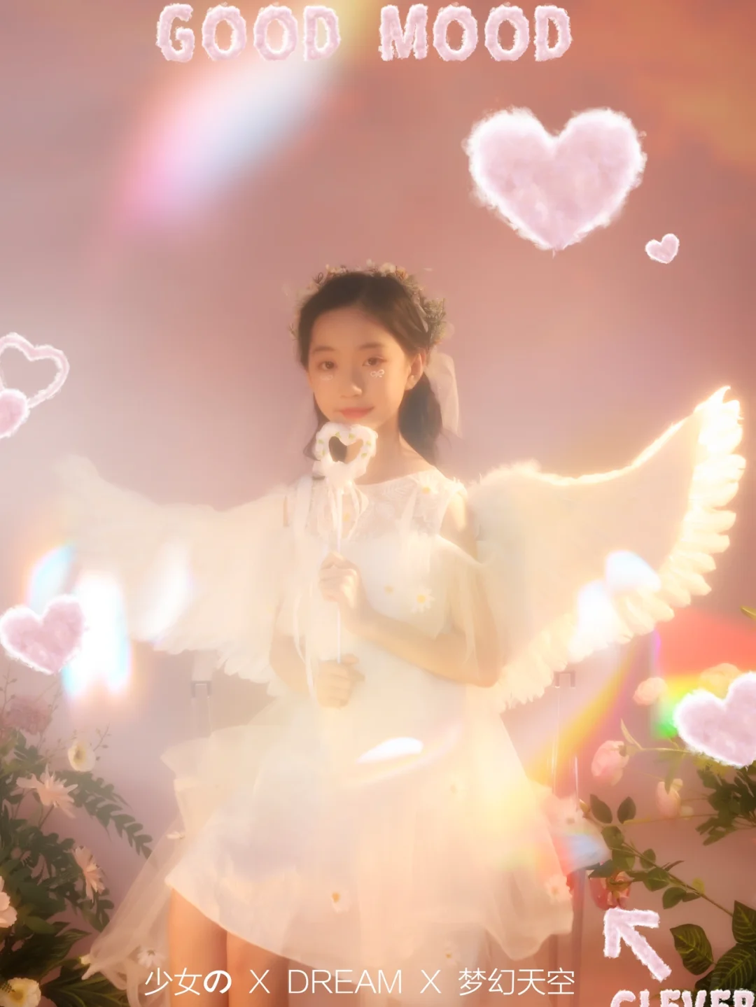 坠落人间的精灵梦幻天使少女写真 这“精灵”