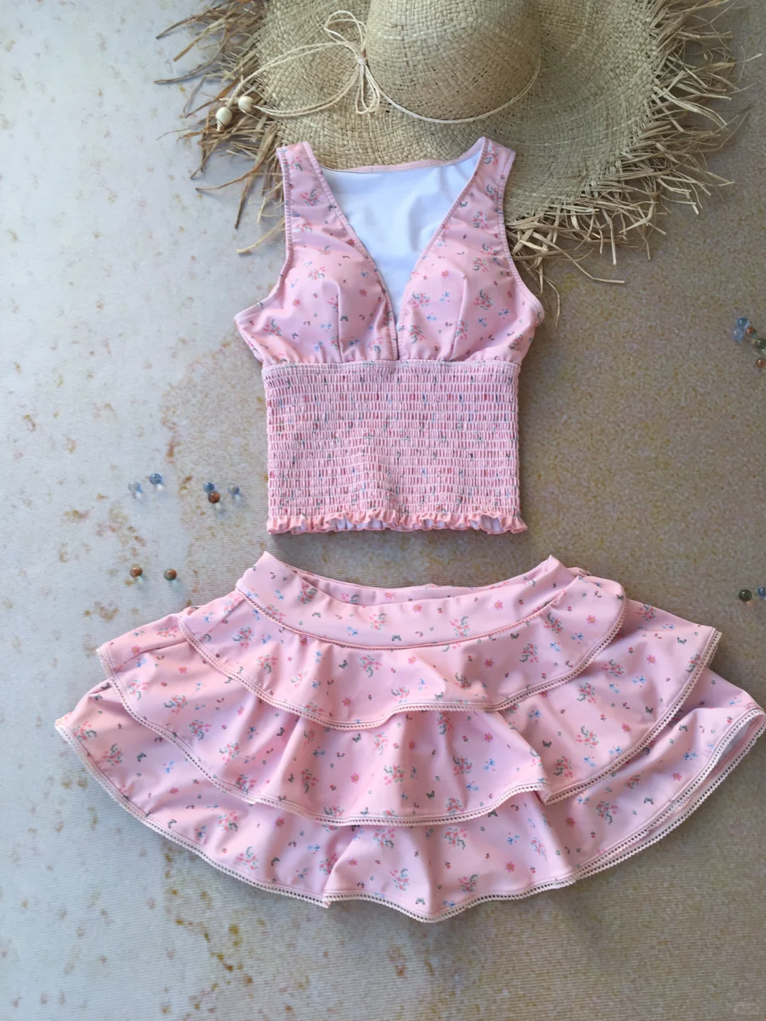 谁懂🎀这套分体泳衣把我甜成迪士尼在逃公主