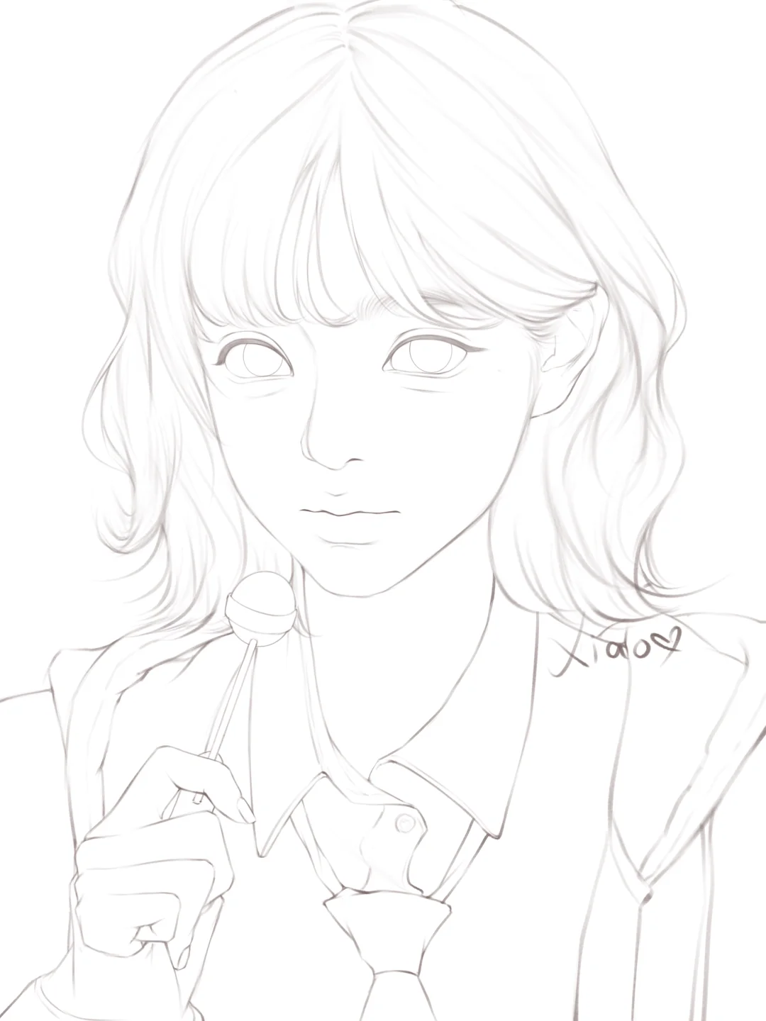 好久没发线稿🎨