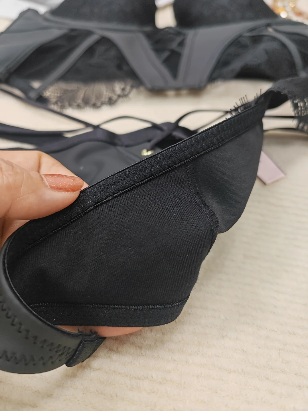 野性皮质蕾丝黑调胸衣套装🤍私穿外搭双杀