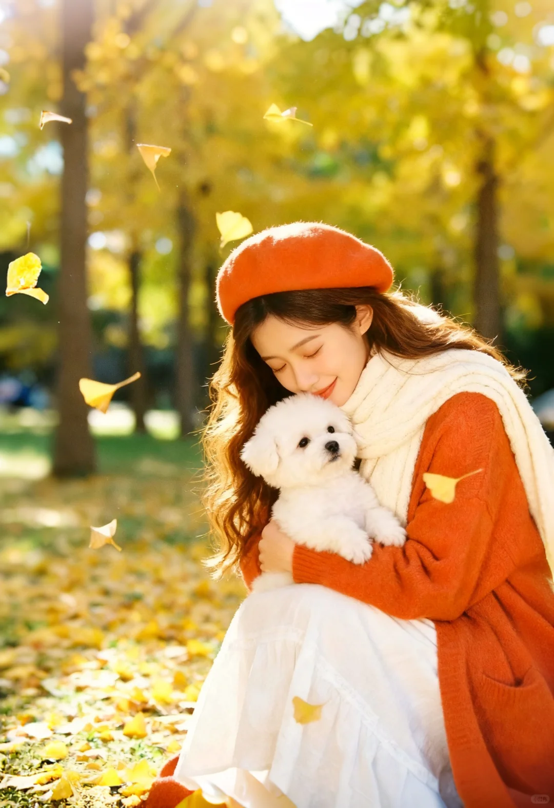 Ai写真●怎样0元生成银杏叶氛围艺术照？