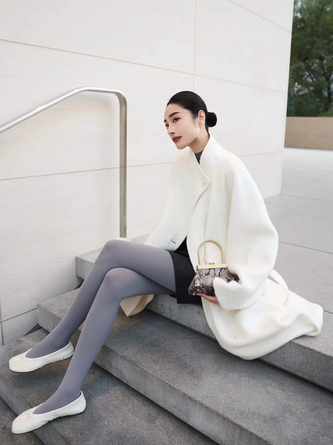 丝袜穿搭*18套！又到了穿丝袜的季节～