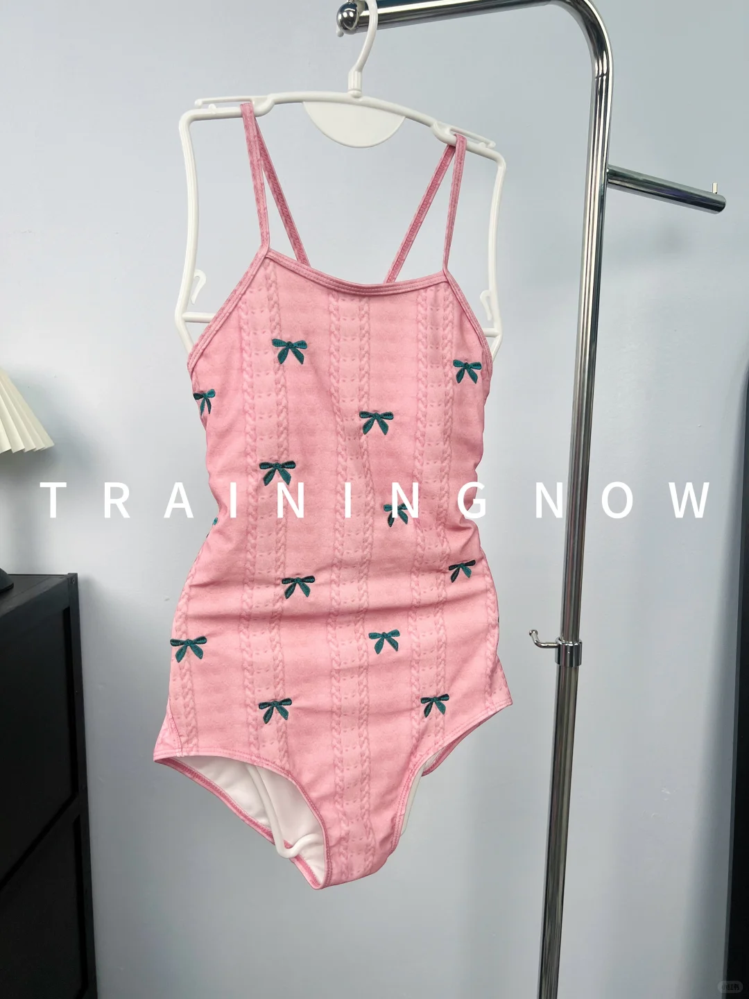 甜度超标的粉色竞速泳衣👙