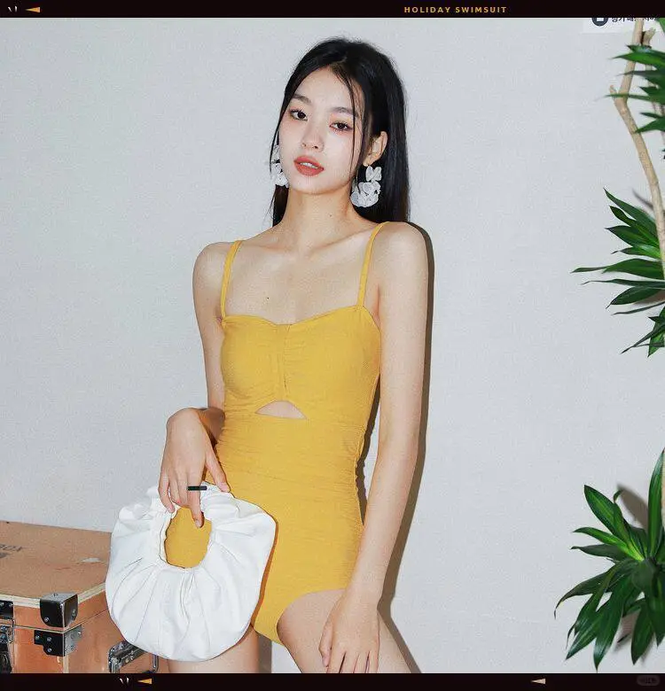 👙小众设计！显白防晒连体泳衣