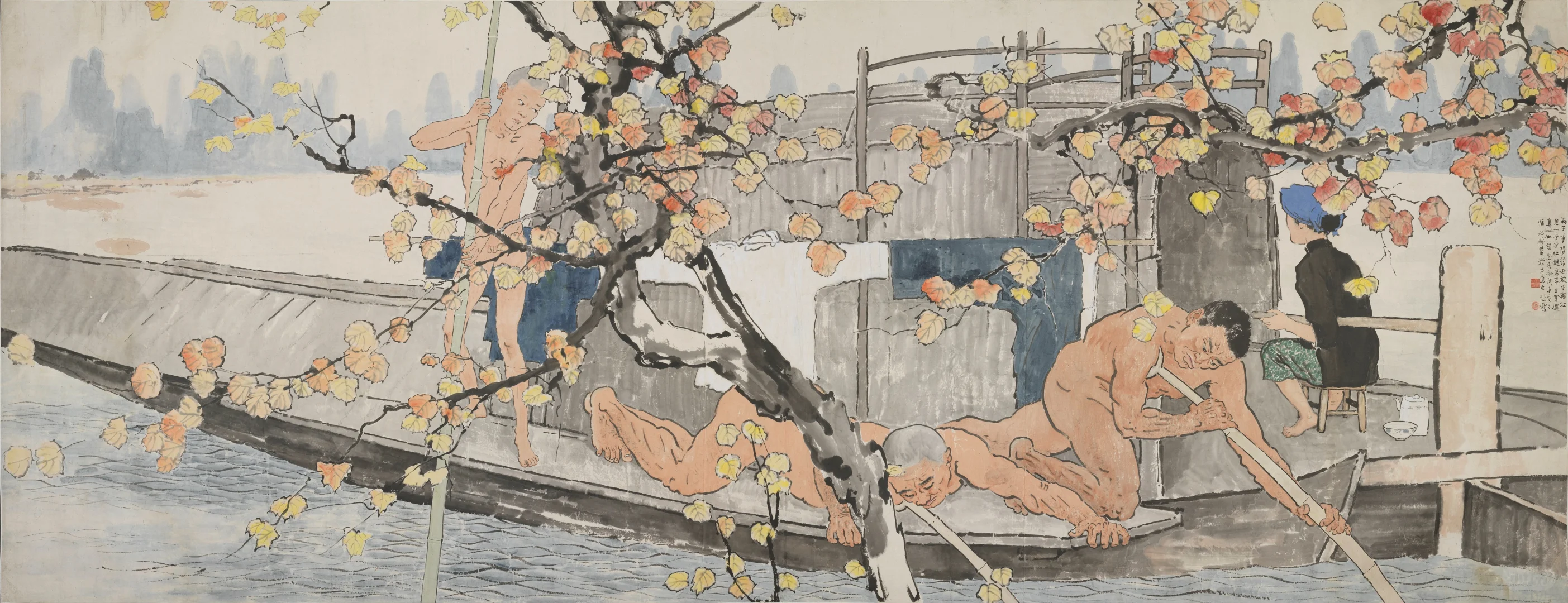 徐悲鸿｜船夫图卷