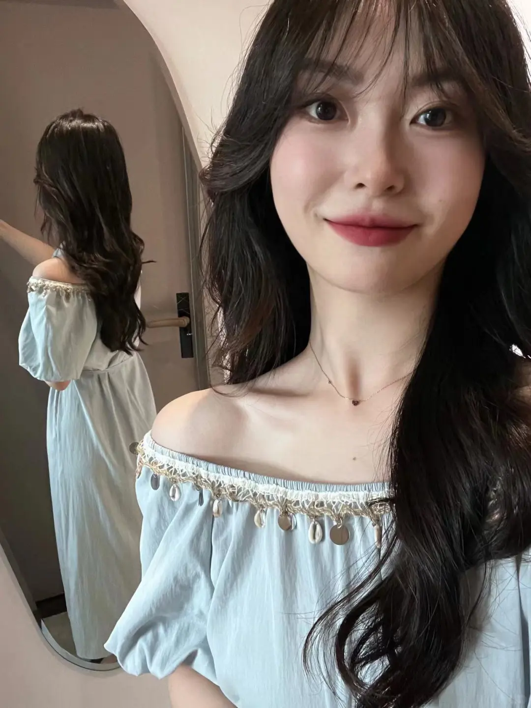 香影试衣间🌊莱赛尔·波西米亚风小蓝裙