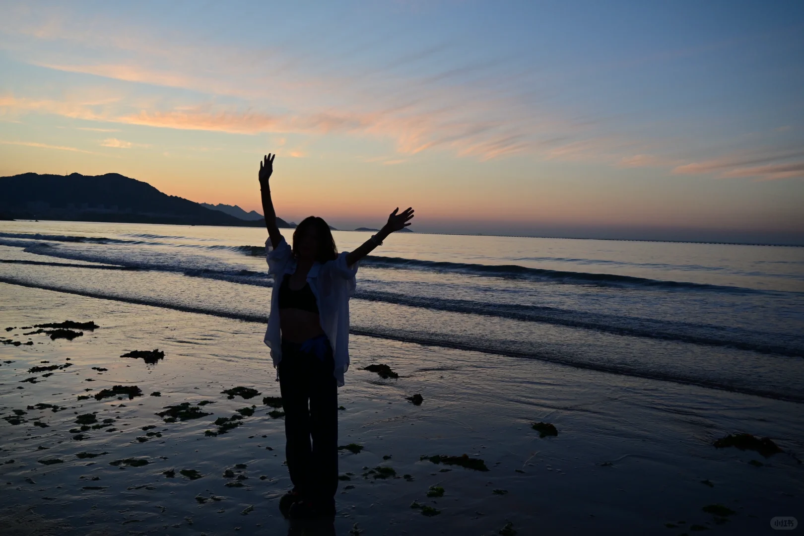 也是拍上了老娘与海