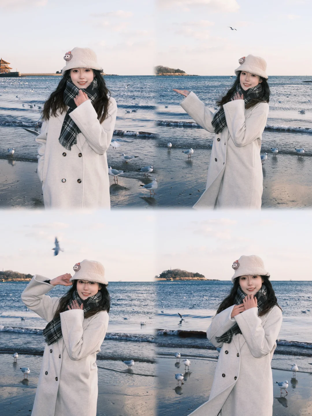 青岛栈桥拍照都来找这个小姐姐～超好看❗️