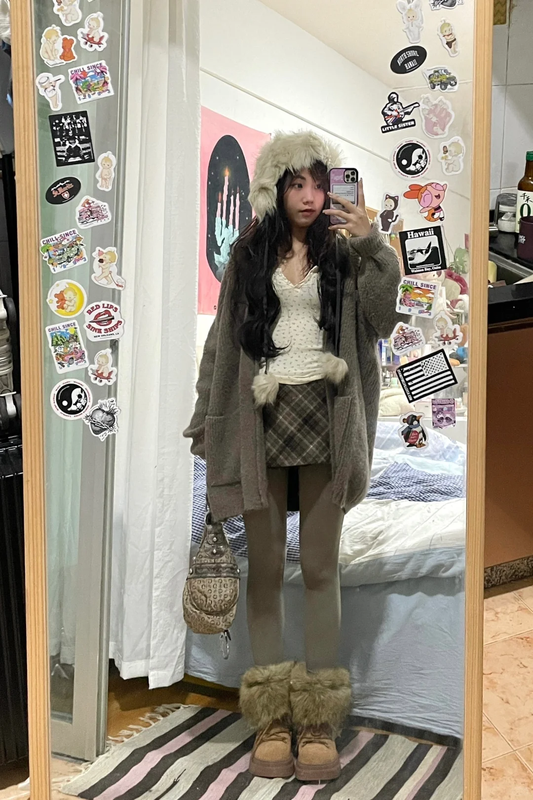 小个子不冻腿ootd⛸️🤎鲨鱼裤穿搭合集