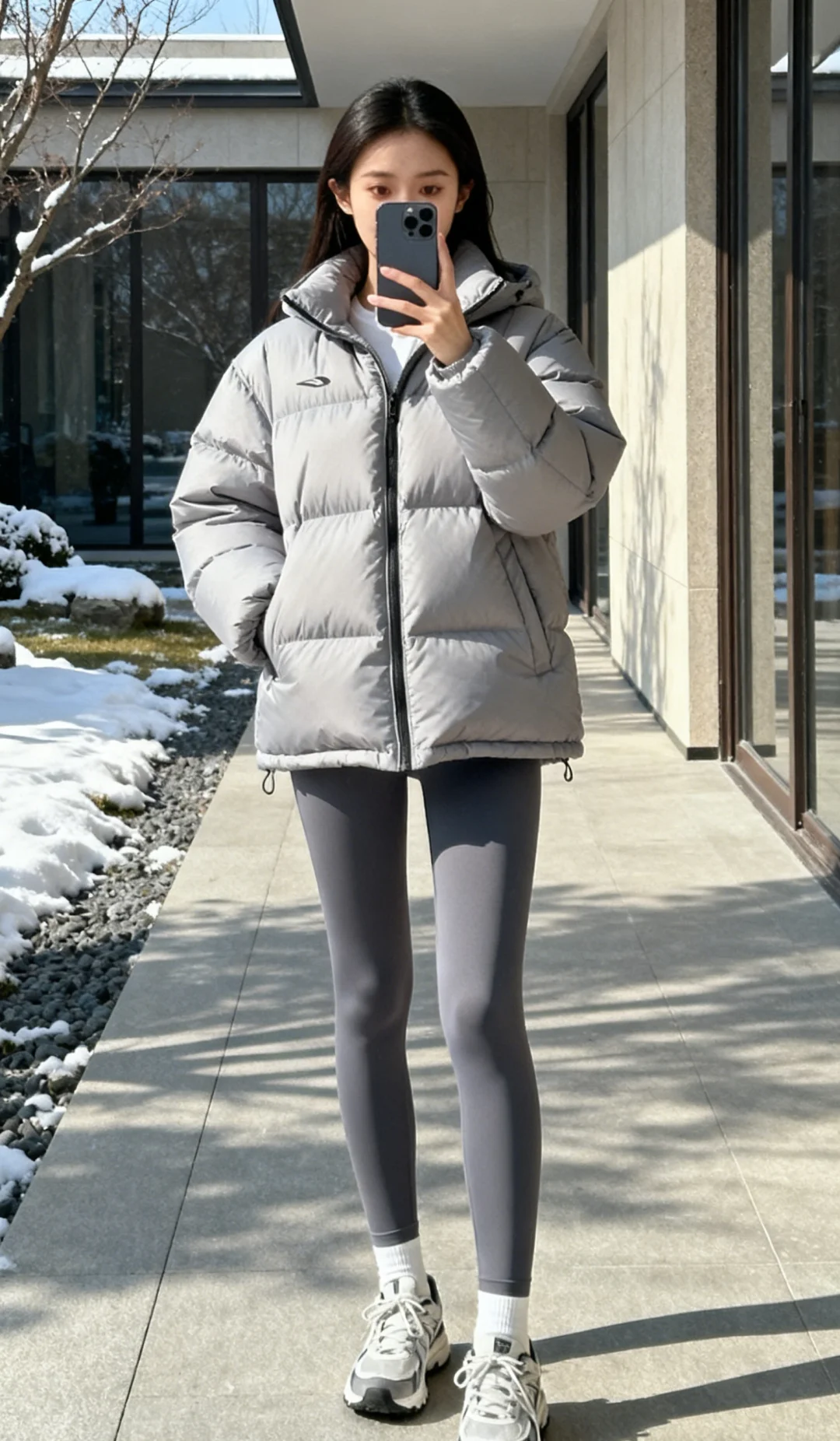 晨练的白月光～～白色系瑜伽服