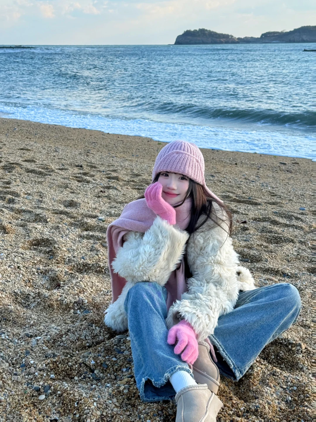 存一组冬天海边拍照姿势❄️