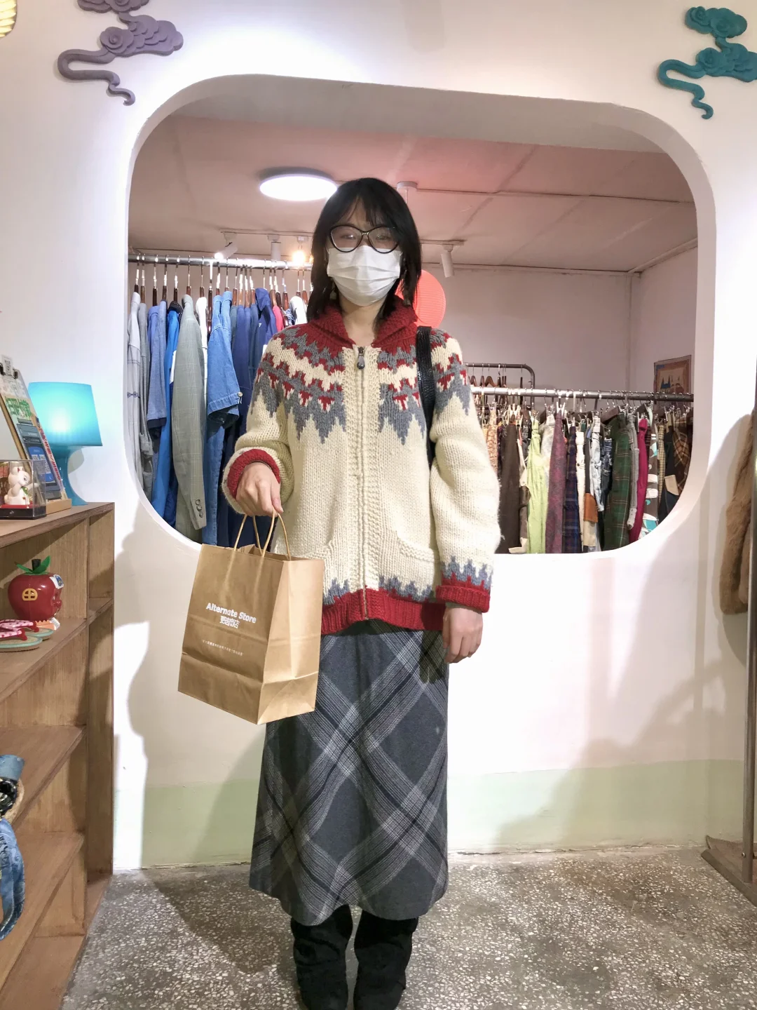 欢迎光临( ᳐ ´ ᗜ ` ᳐ฅ逛古着店的人