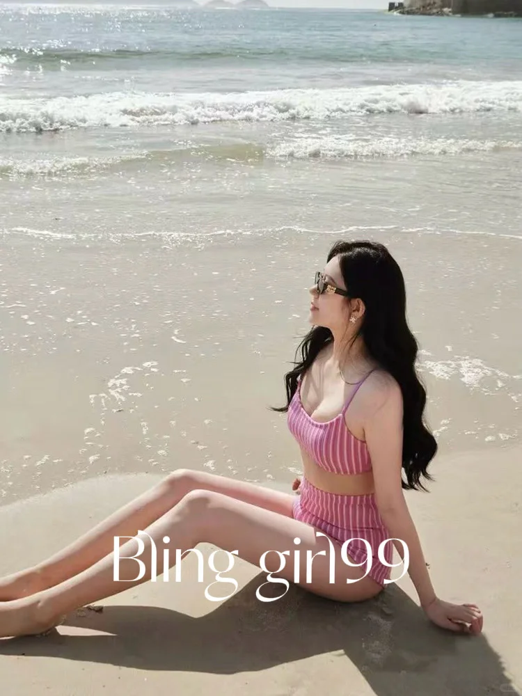 🫧✨温泉季泳衣分享🎀少女心爆棚的粉条纹～