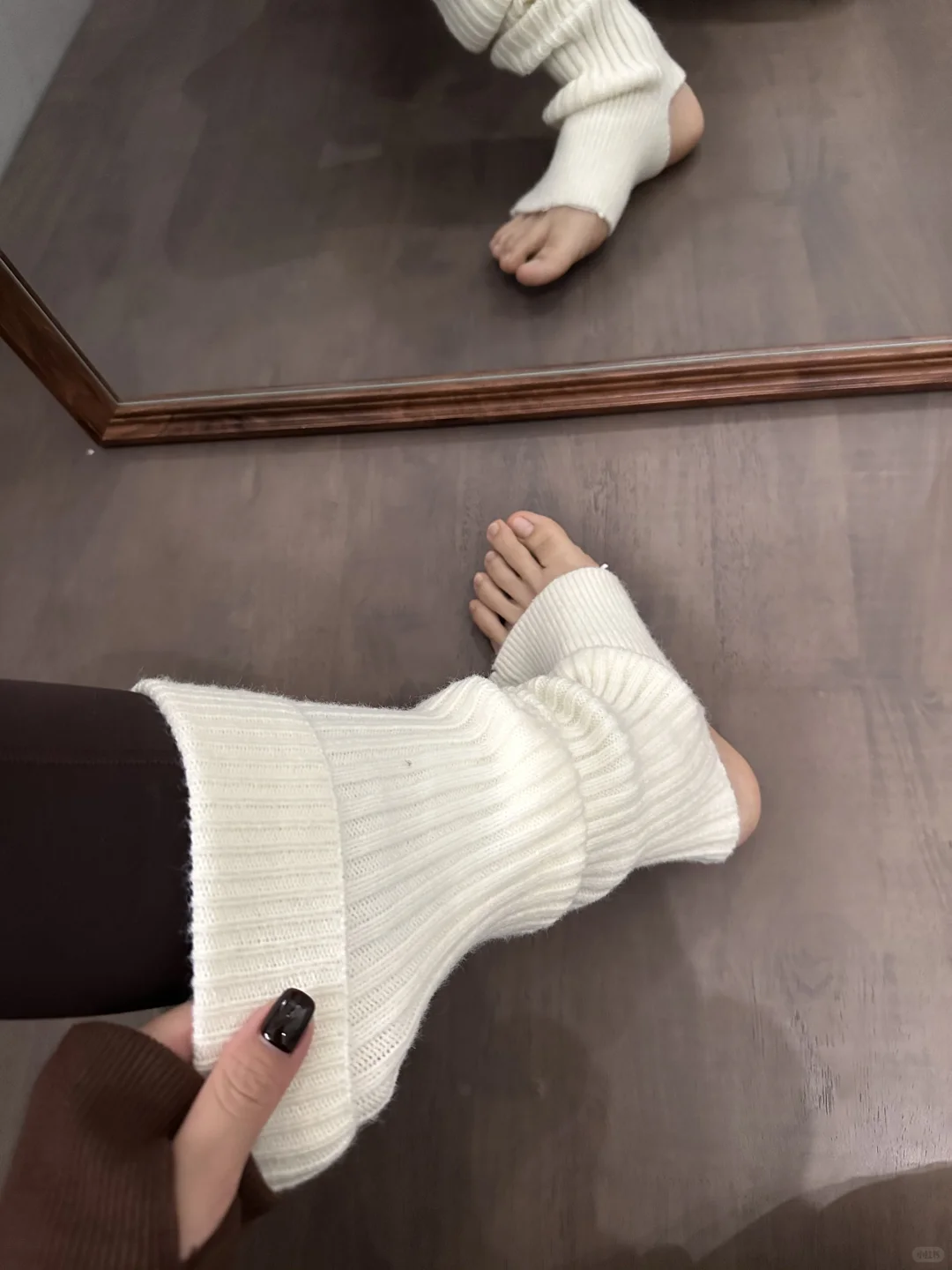 冬天到了！瑜伽裤配袜套真的神了✨