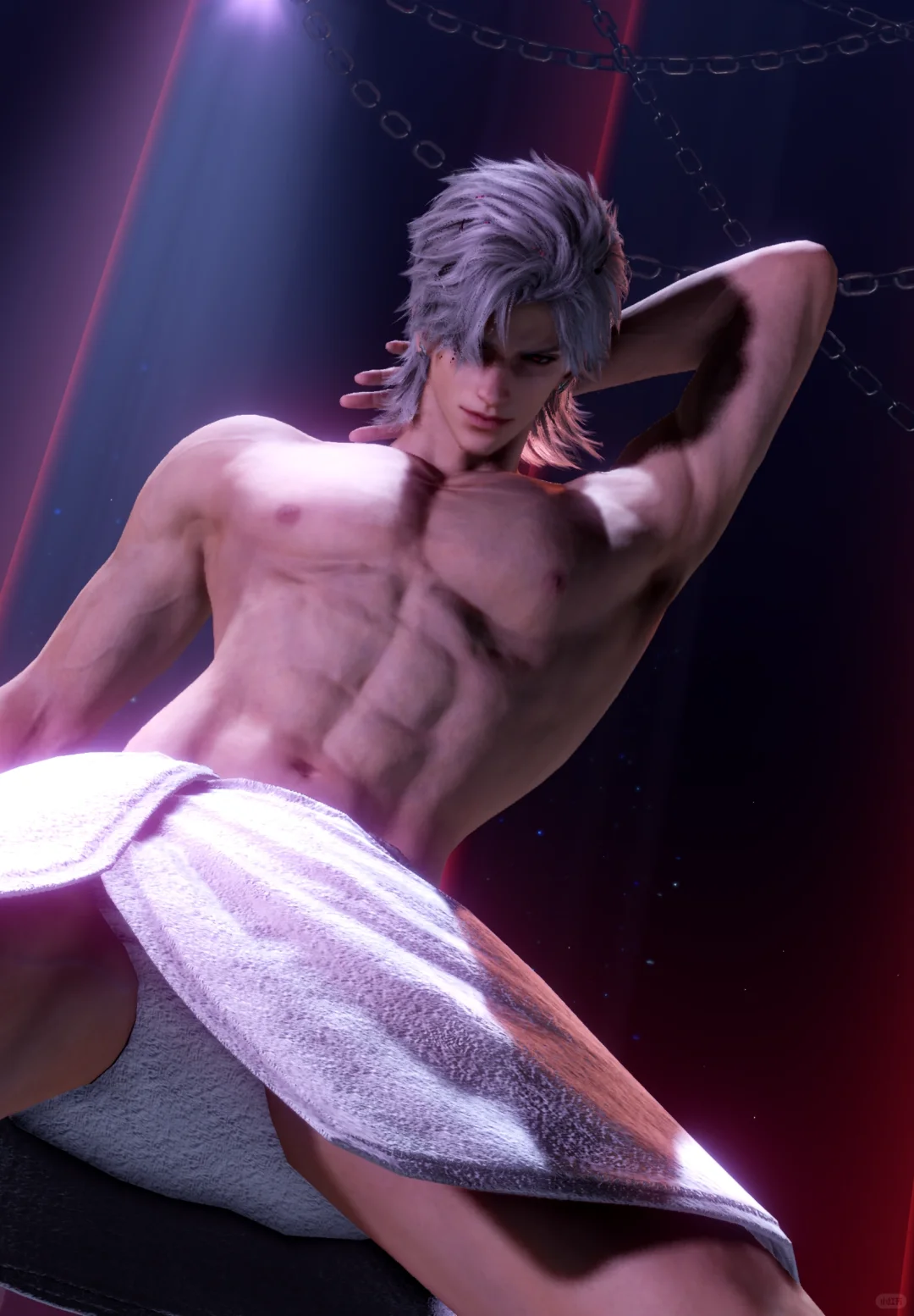 浴巾下是更严实的浴巾