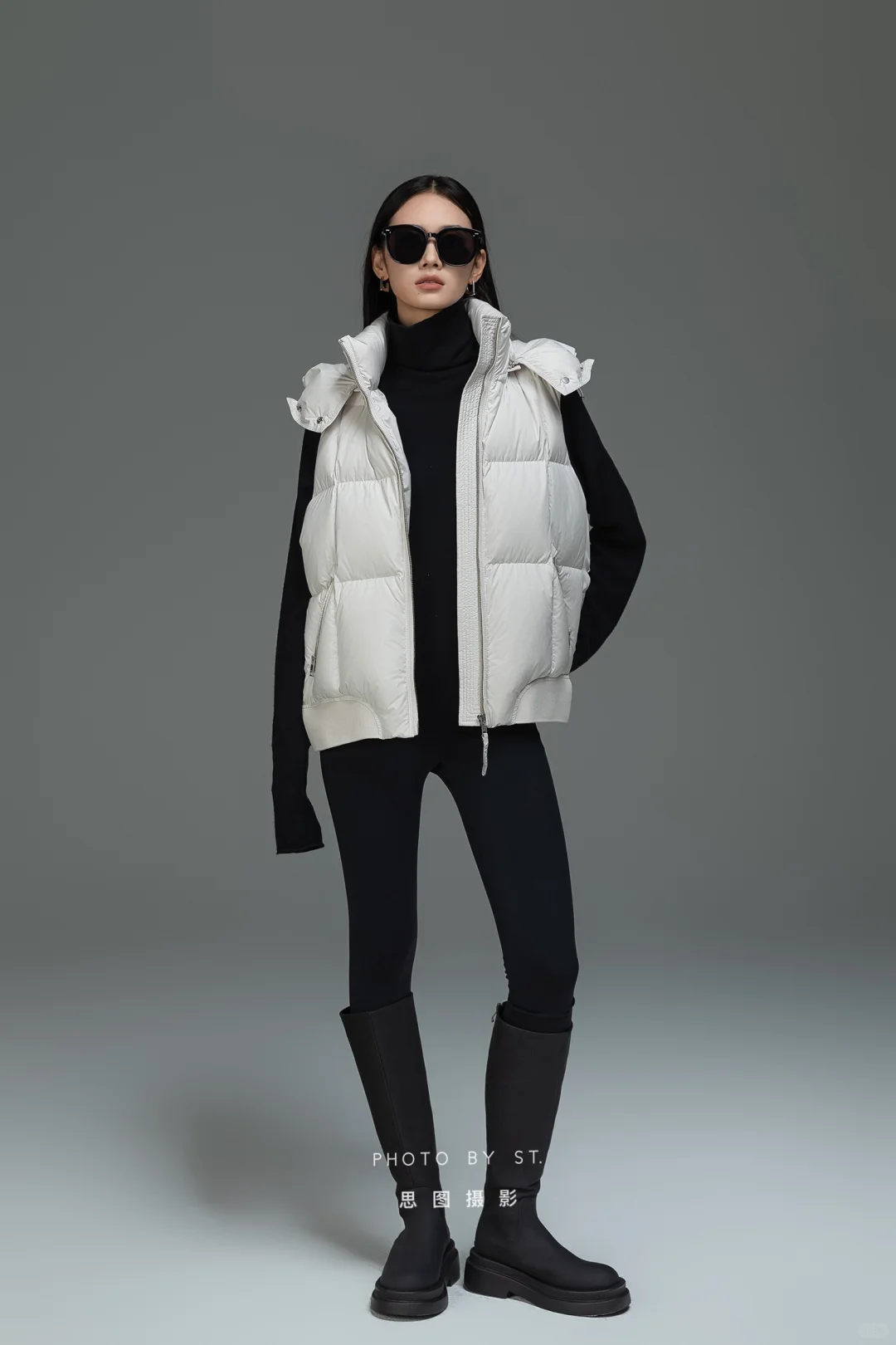 羽绒服拍摄｜棚拍 高辨识度女模