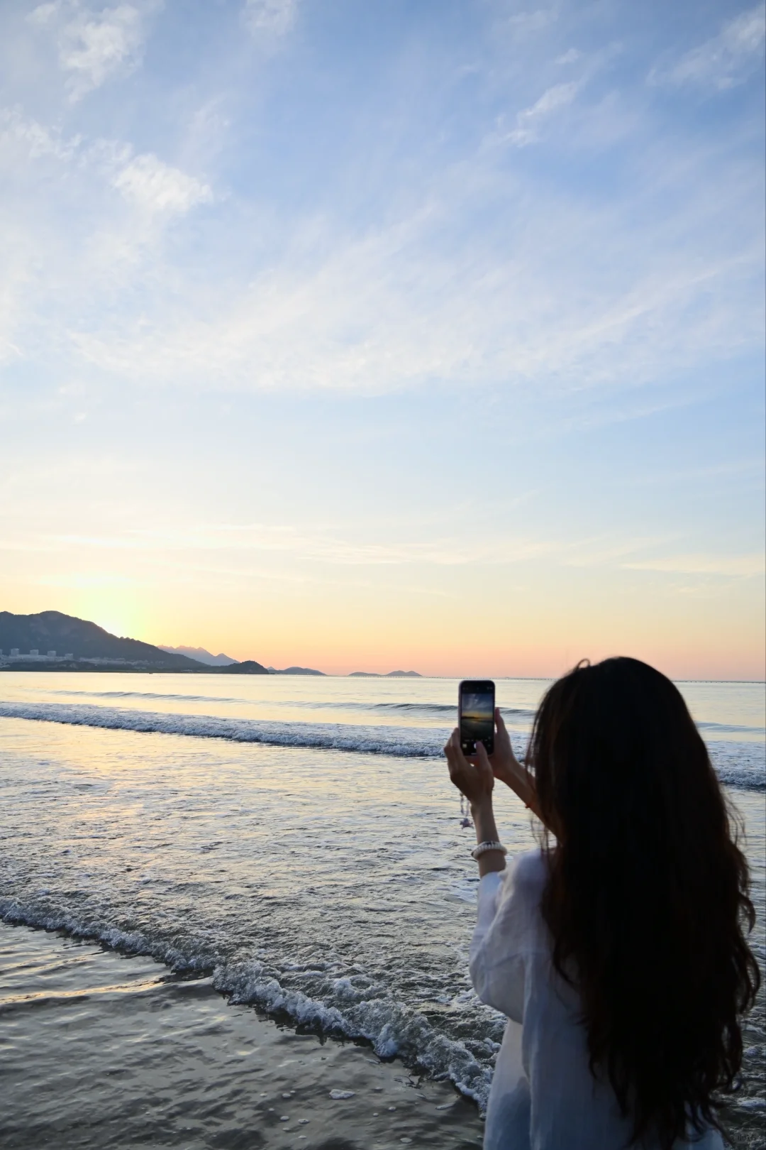 也是拍上了老娘与海