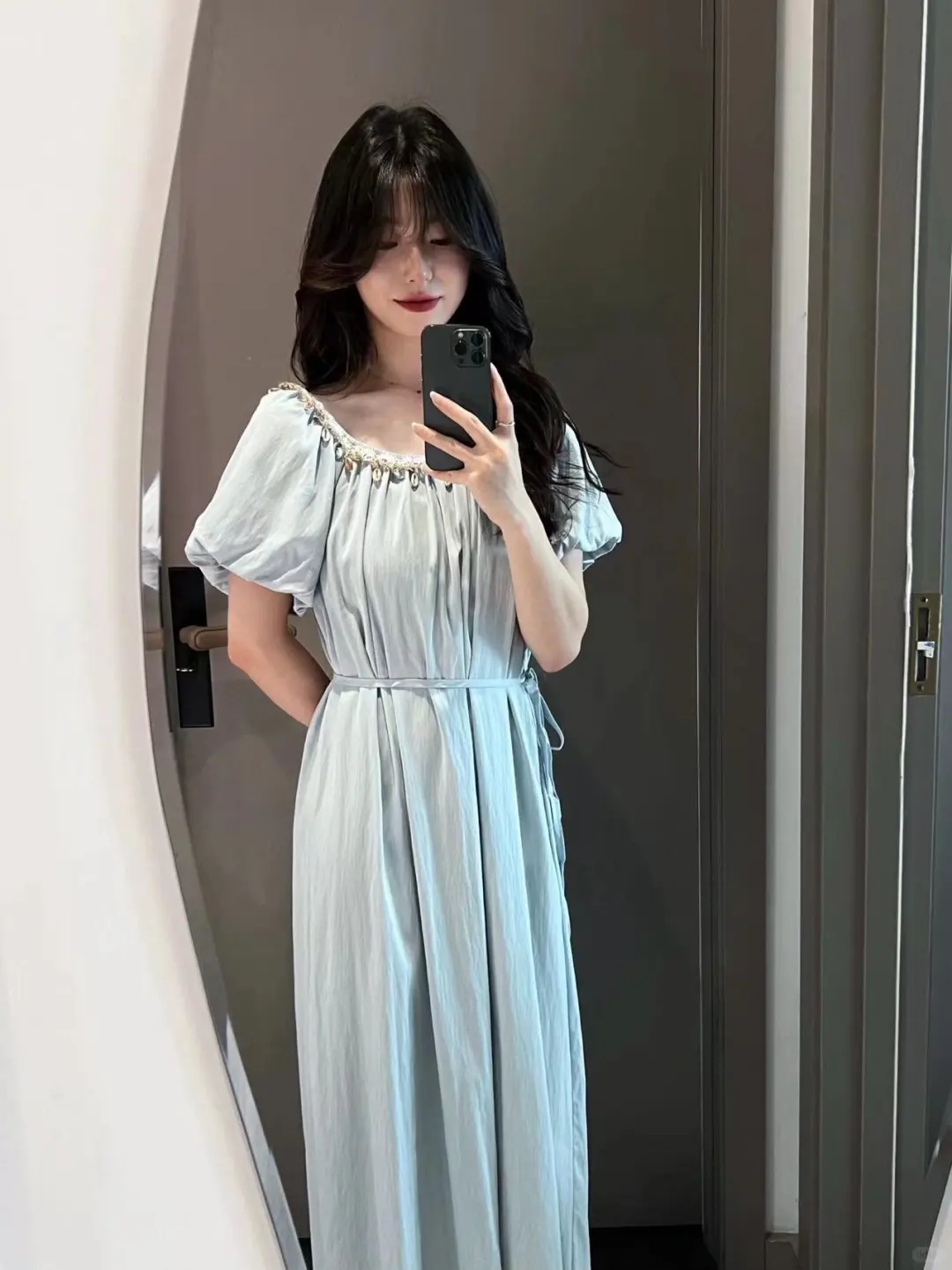 香影试衣间🌊莱赛尔·波西米亚风小蓝裙