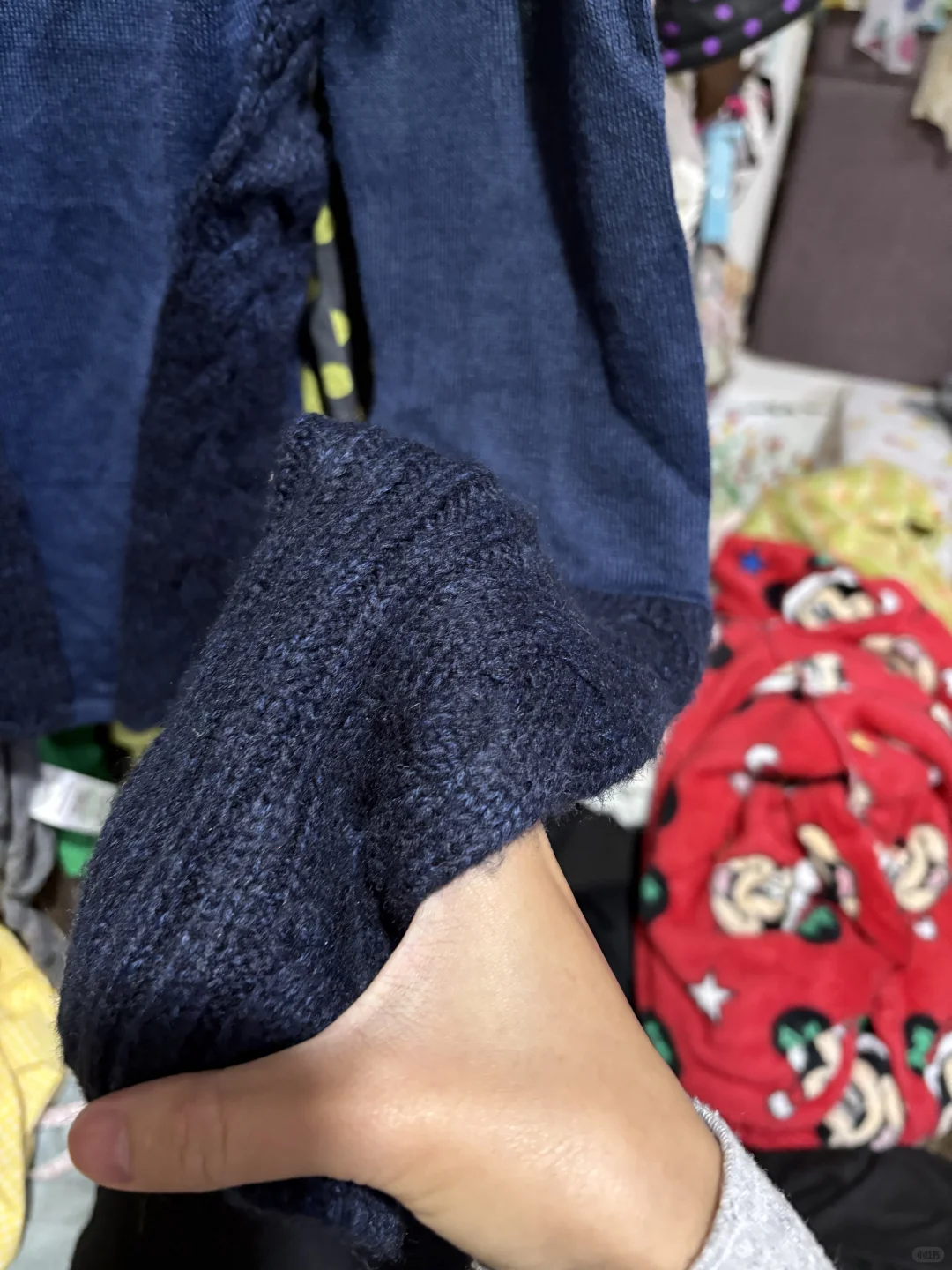 千禧辣妹y2k亚文化 堆堆领麻花拼接款打底