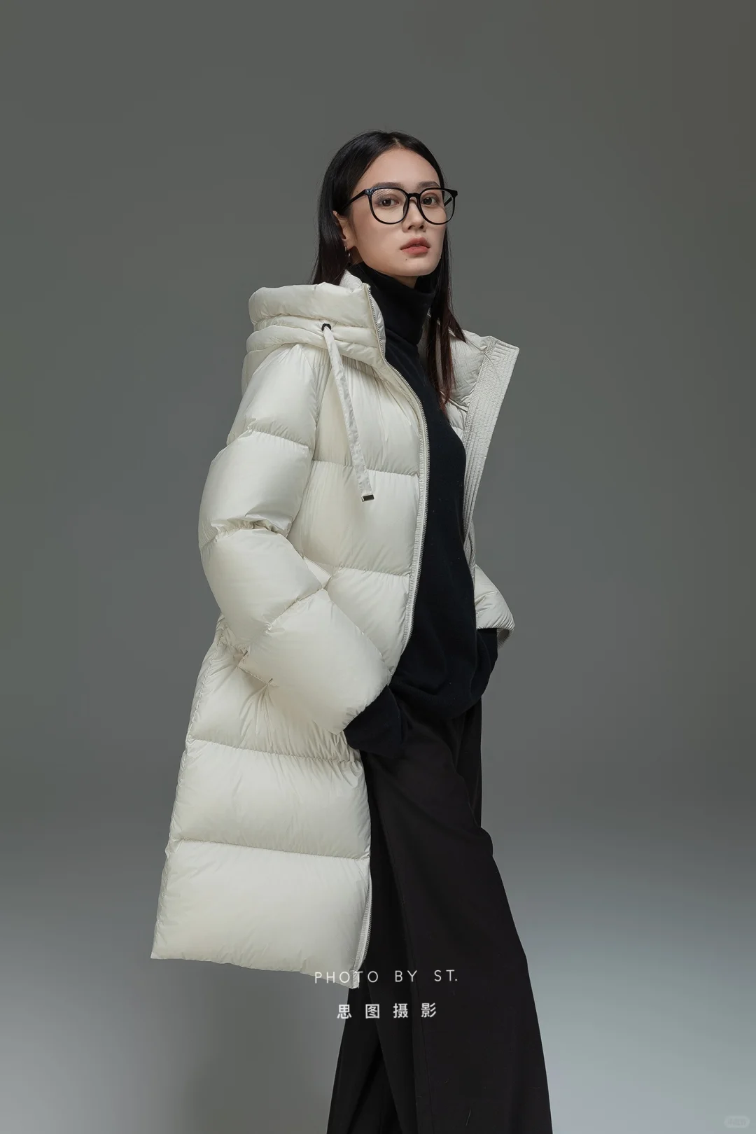 羽绒服拍摄｜棚拍 高辨识度女模