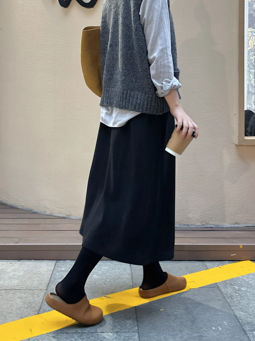 30+中女冬天的第一条羊毛半身裙！