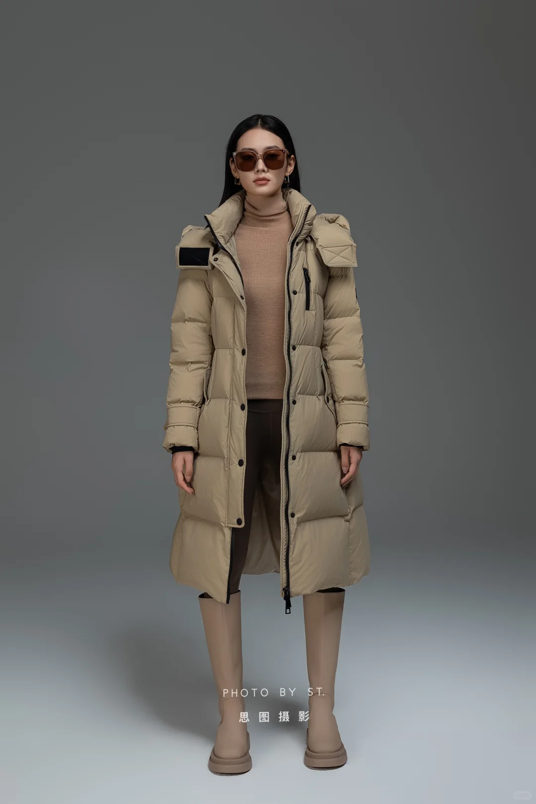 羽绒服拍摄｜棚拍 高辨识度女模