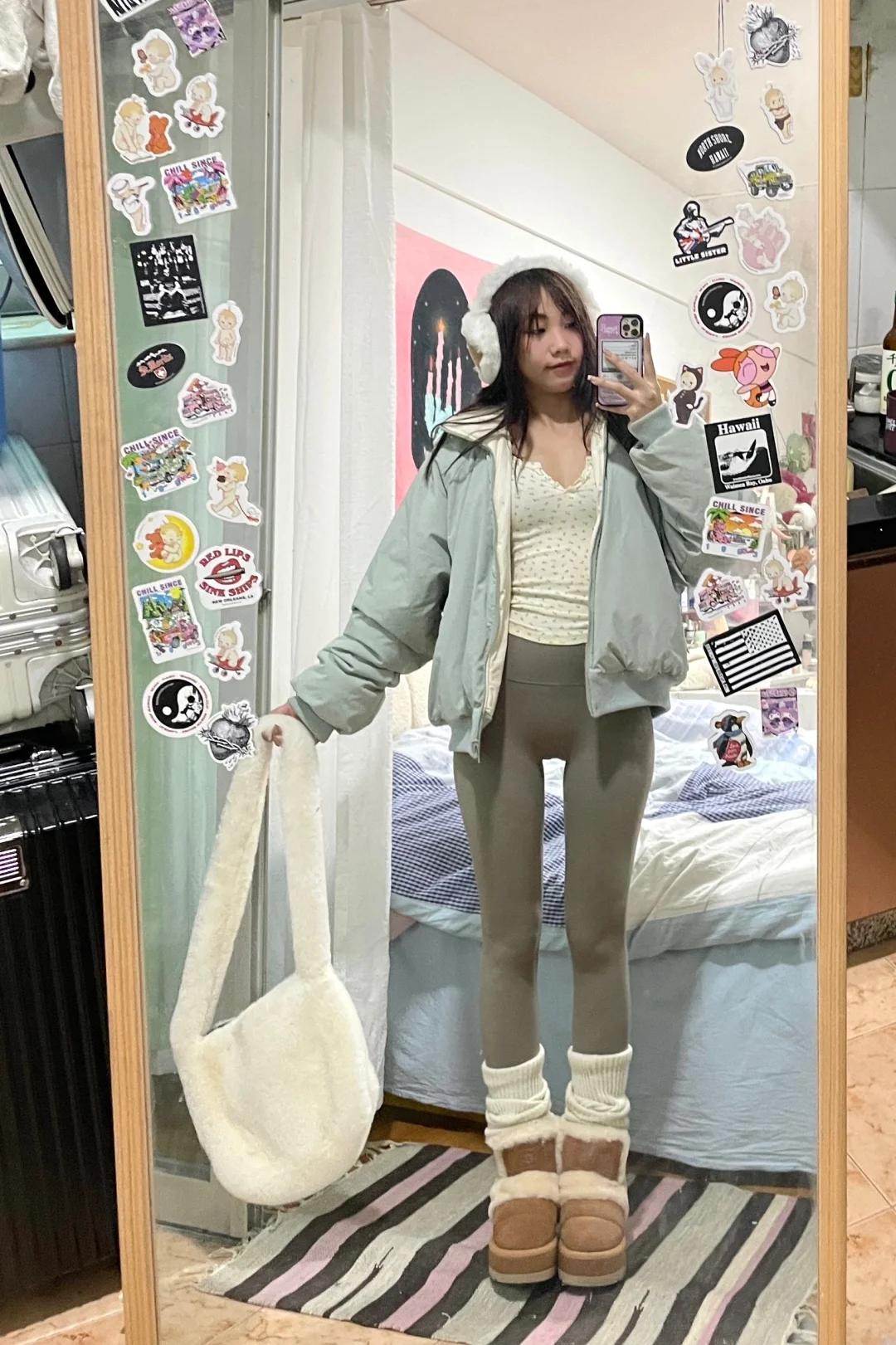 小个子不冻腿ootd⛸️🤎鲨鱼裤穿搭合集