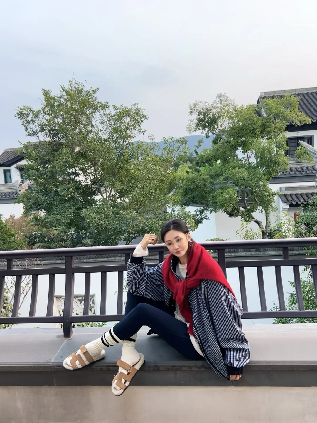 家门口的OOTD｜胖了10斤也要穿legging